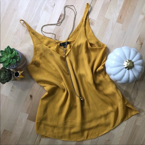 Shinestar Tops - Mustard Dressy Blouse